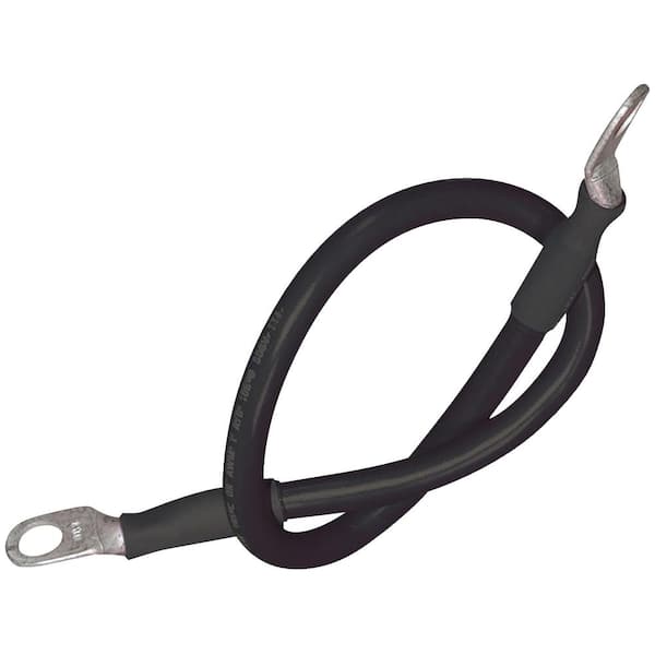 Seachoice Tinned Copper Battery Assembly, 4 AWG, Black, 4 ft.