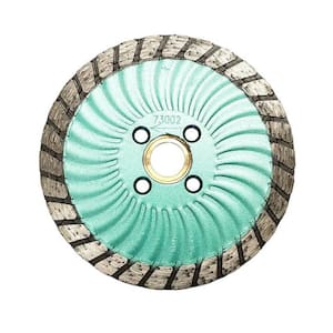 4.5 in. Dia. Diamond Turbo Wave Saw Blade for Granite, Sandstone, Marble, Concrete and Masonry