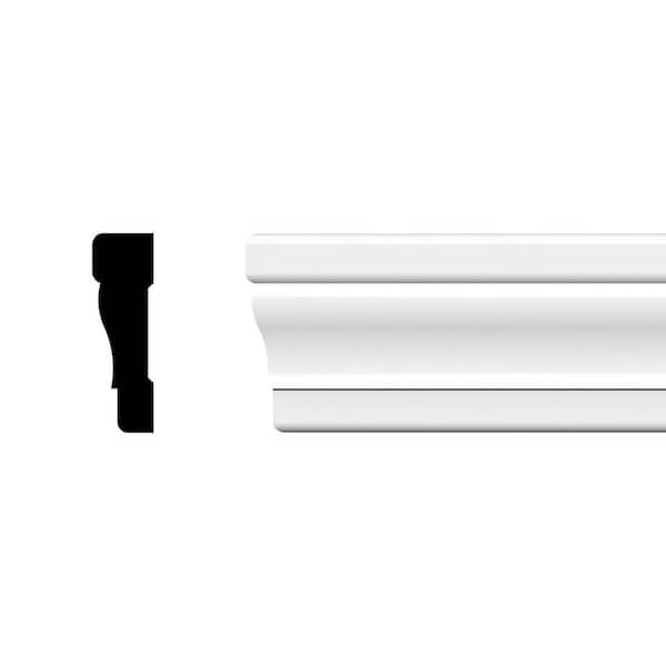 2-1/4 in. x 3/4 in. x 96 in. Colonial Casing Moulding, PVC