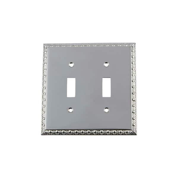 Nostalgic Warehouse Chrome 2-Gang Toggle Wall Plate (1-Pack)