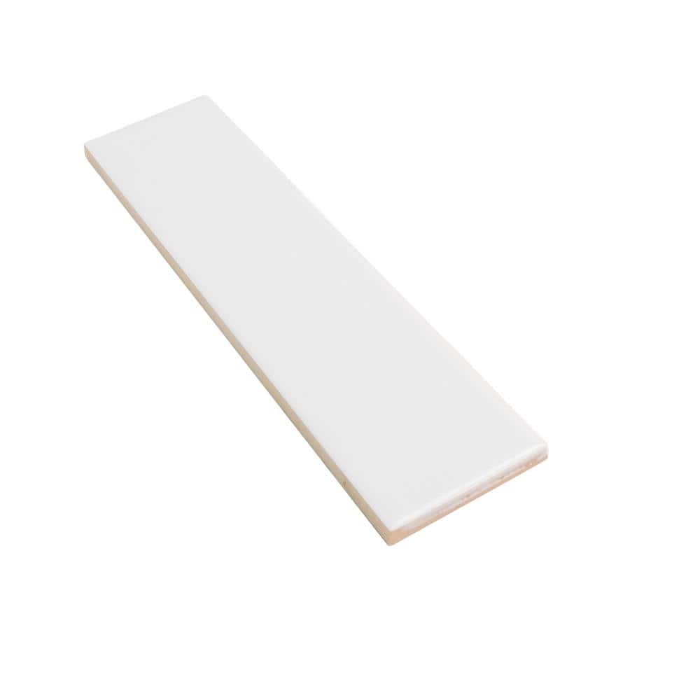 Arte 1.97 in. x 7.87 in. Matte White Ceramic Subway Wall and Floor Tile (5.4 sq. ft./case) (50-pack)