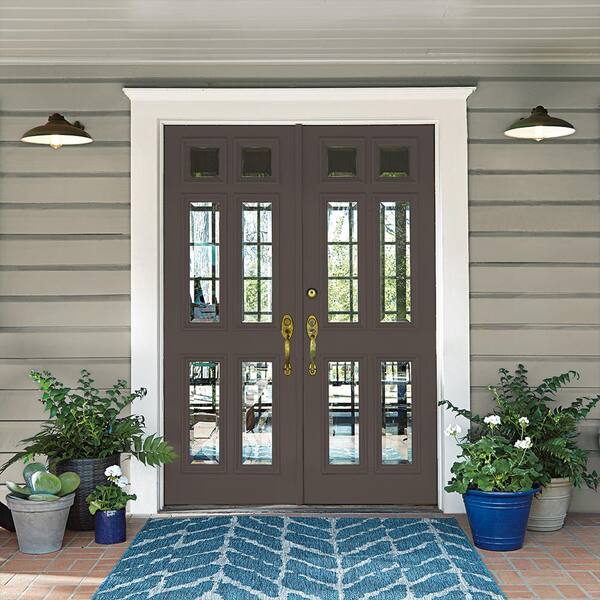 BEHR PREMIUM - 1 gal. #AE-24 Barn Brown Urethane Alkyd Semi-Gloss Enamel Interior/Exterior Paint