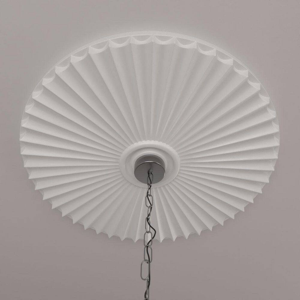 Shakuras 29.5-Inch White Urethane Ceiling Medallion