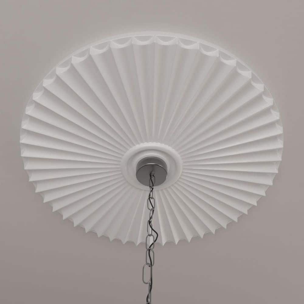 Melonie Primed Gray Polyurethane Architectural Ceiling Medallion