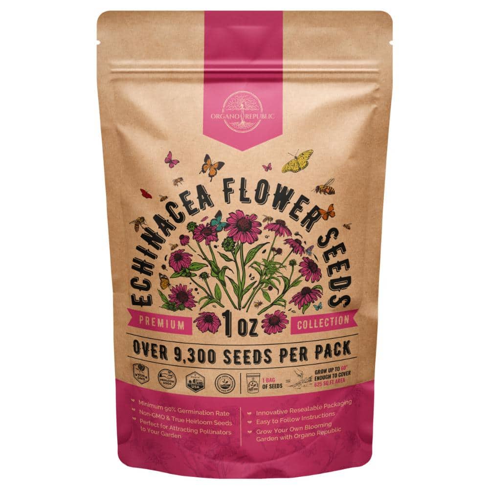 Echinacea Flower Seeds 1 oz - 9,300+ Non-GMO Heirloom Seeds for Planting Perennial Flowers in Individual Seed Packet price history on PriceWatchPro