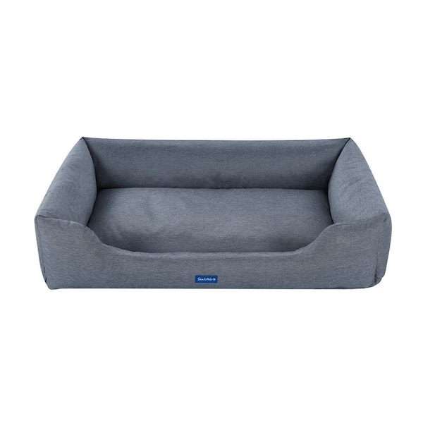 Sam's Pets Missy Large Navy Blue Rectangular Dog Bed SP-DB1234NB - The ...