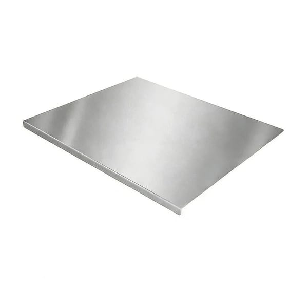 18 in. Stainless Steel Cutting Board with Lip, Large Metal Chopping Board with Counter Edge, Dishwasher Safe Non-Slip