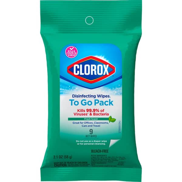 Clorox 75-Count Fresh Scent Bleach Free Disinfecting Cleaning Wipes  4460001656 - The Home Depot