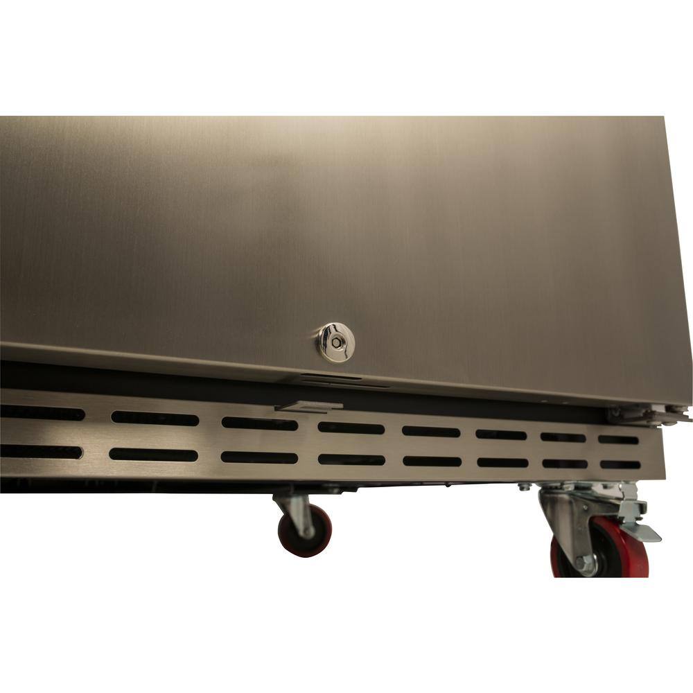 Stainless Steel Single Tap Built-In Kegerator with Reversible Door