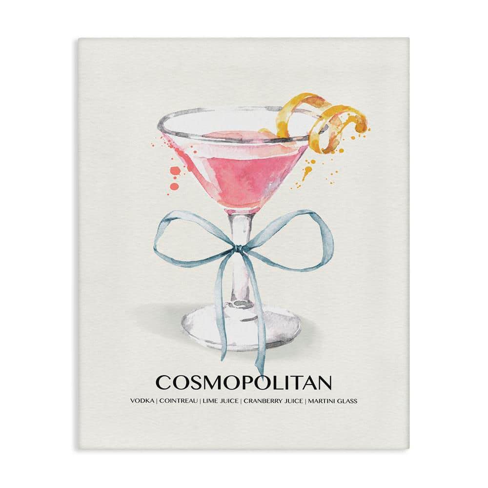 Pastel Cocktail with Bow by Susan Jill Unframed Food Graphic Art Print 48 in. x 36 in. price history on PriceWatchPro