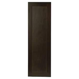 Shaker 11 in. W x 35.25 in. H Wall Cabinet Decorative End Panel in Java
