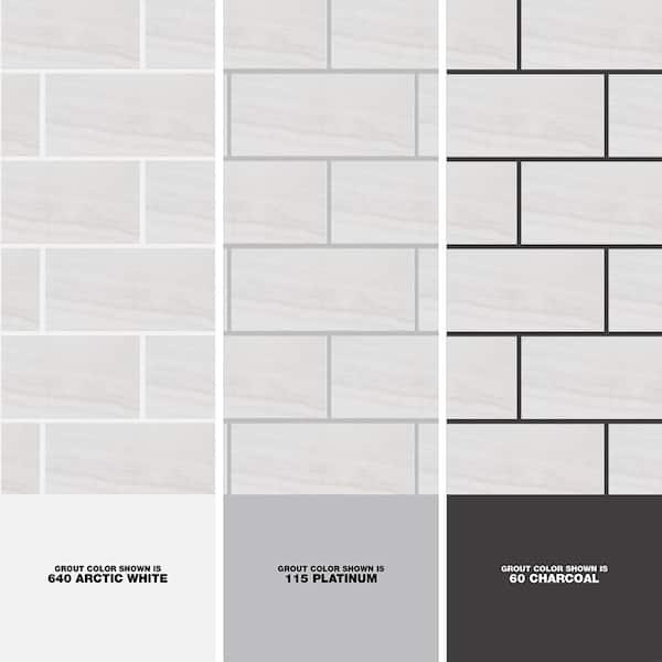 Glossy Rapids White 10 in. x 20 in. Subway Gloss Ceramic Wall Tile (14.80 sq. ft./Case)