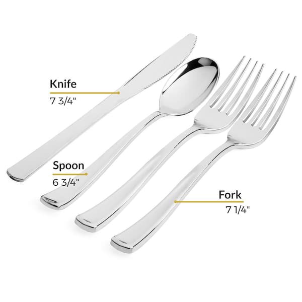 Black Silverware Set for 8 Modern Stainless Steel Flatware Set 40-Piece  Tableware Cutlery Set for Wedding Guests Kitchen Reusable,Satin Finish