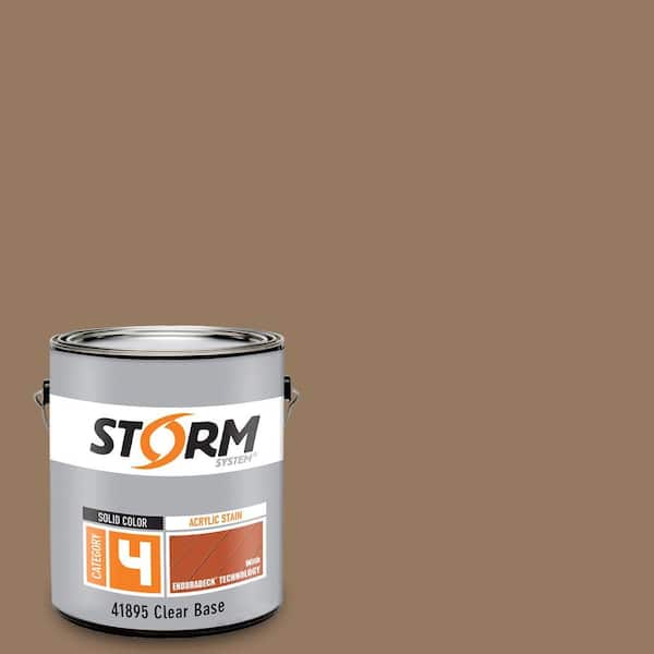 Storm System Category 4 1 gal. Cubano Brown Exterior Wood Siding, Fencing and Decking Acrylic Latex Stain with Enduradeck Technology