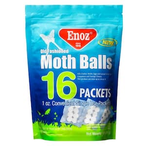 16 oz. Old Fashioned Moth Ball Packets Re-Sealable Bag