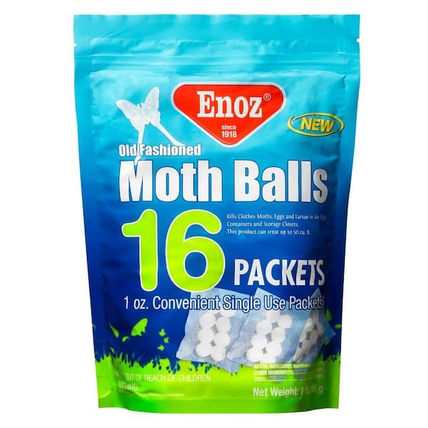 ENOZ 16 oz. Old Fashioned Moth Ball Packets Re-Sealable Bag E72.1