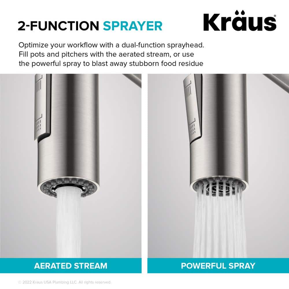 Matte Black Touchless Pull-Down Kitchen Faucet with Spray
