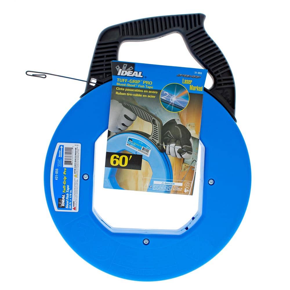 IDEAL Tuff-Grip Pro Fish Tape, 60 ft. x 1/8 in. x.060 in. 31-055 - The ...