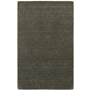 Aiden Charcoal/Charcoal 6 ft. X 9 ft. Solid Area Rug