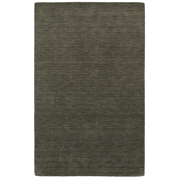Aiden Charcoal/Charcoal 5 ft. X 8 ft. Solid Area Rug