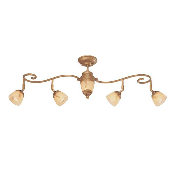 Eurofase Astoria Collection 5-Light Antique Gold Track