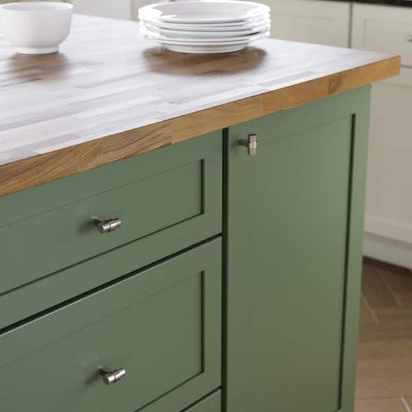 (30-Pack) Simple Wrapped Bar 1-1/4 in. (32 mm) Classic Stainless Steel T-Shaped Bar Cabinet Knobs