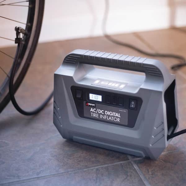 Wagan Tech 12-Volt and 120-Volt AC DC Digital Air Compressor Tire