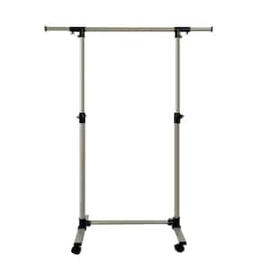 Black Steel Clothes Rack 43.3 in. W x 63 in. H