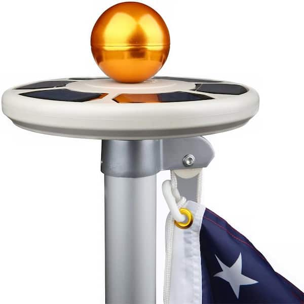 Flagpole solar deals light home depot