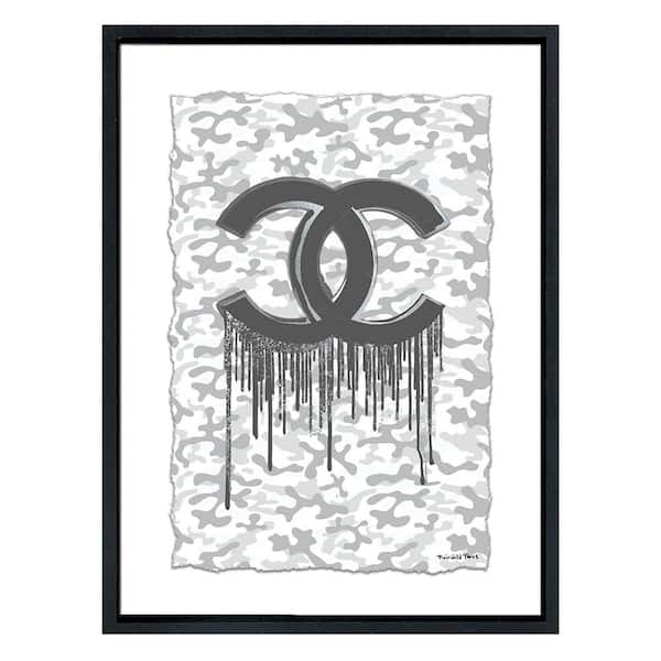 VENICE BEACH Collections Fashion Designer Drip Logo by Fairchild Paris 1-Piece Framed Graphic Print Abstract Poster Art Print 18 in. x 14 in.