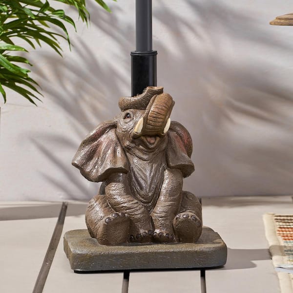 ToolCat 55 lbs. Elephant Patio Umbrella Base in Gray