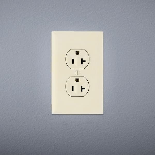 Pass and Seymour 20 Amp 125-Volt Commercial Grade Backwire Duplex Outlet, Light Almond (10-Pack)