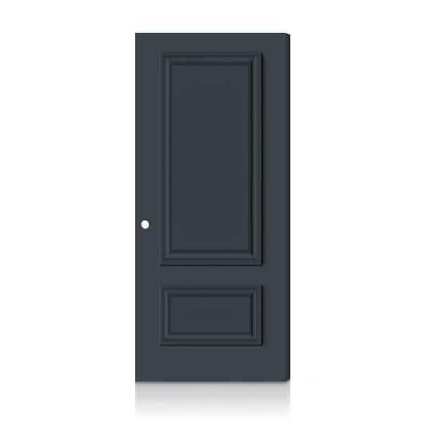 Fire-Rated Palazzo 2 Panel 36 in. x 80 in. Left-Hand/Inswing Charcoal Gray Composite Interior Commercial Door Slab