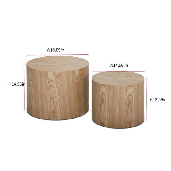 Set of two oak deals look tables kmart