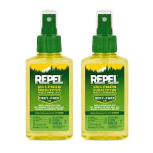 4 oz. Plant-Based Mosquito and Insect Repellent Deet-Free Pump Spray Lemon Eucalyptus Scent (2-Pack)