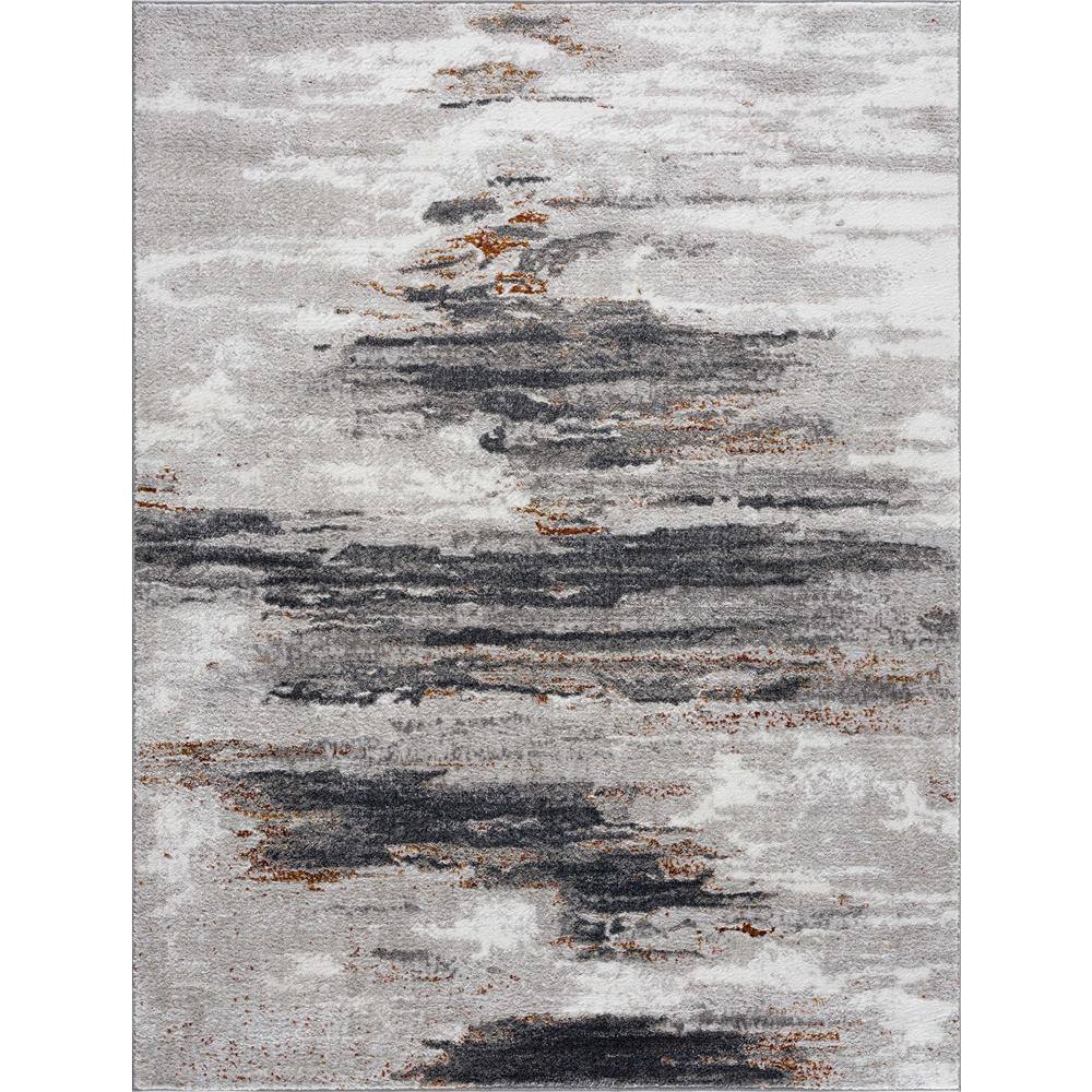 Liverpool Collection Black, Gray, Off White 2 ft X 3 ft. Modern Abstract Contemporary Living Room Area Rug price history on PriceWatchPro