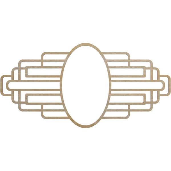 26 in. x 13 in. x 0.25 in. Wood Medallion Moulding