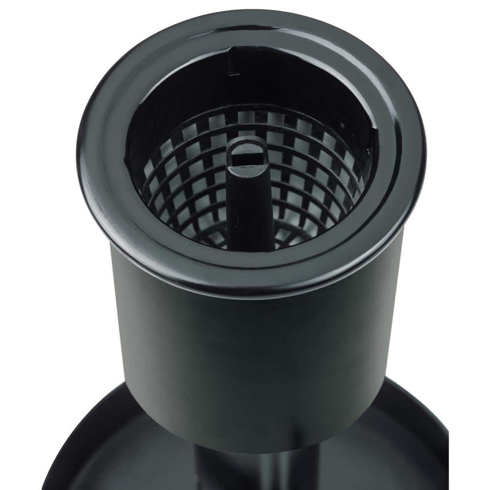 Black Adjustable In-Pond Surface Skimmer with Mesh Filter