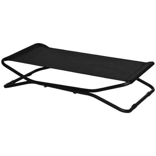 PawHut Small to Medium Black Breathable Mesh Fabric Dog Bed
