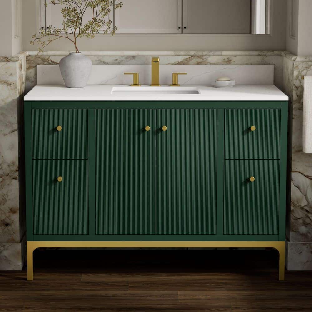 KOHLER Calpa 48 in. Single Sink Emerald Green Bath Vanity with