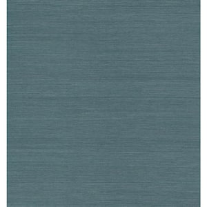 Aiko Blue Sisal Grass Cloth Wallpaper