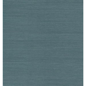 Kenneth James Jurou Teal Grasscloth Wallpaper Grass Cloth Peelable ...