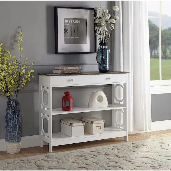 Convenience concepts mission 1 store drawer console table