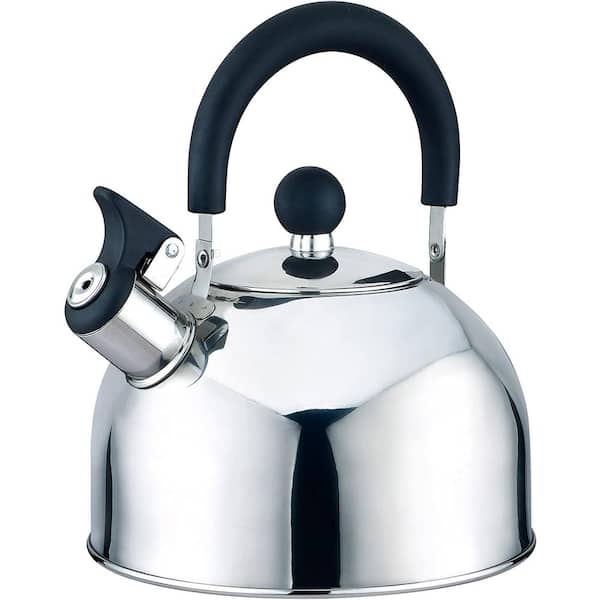2.5 QT. TEA KETTLE Whistling Modern Stainless Steel Tea Pot for Stovetop  Grip