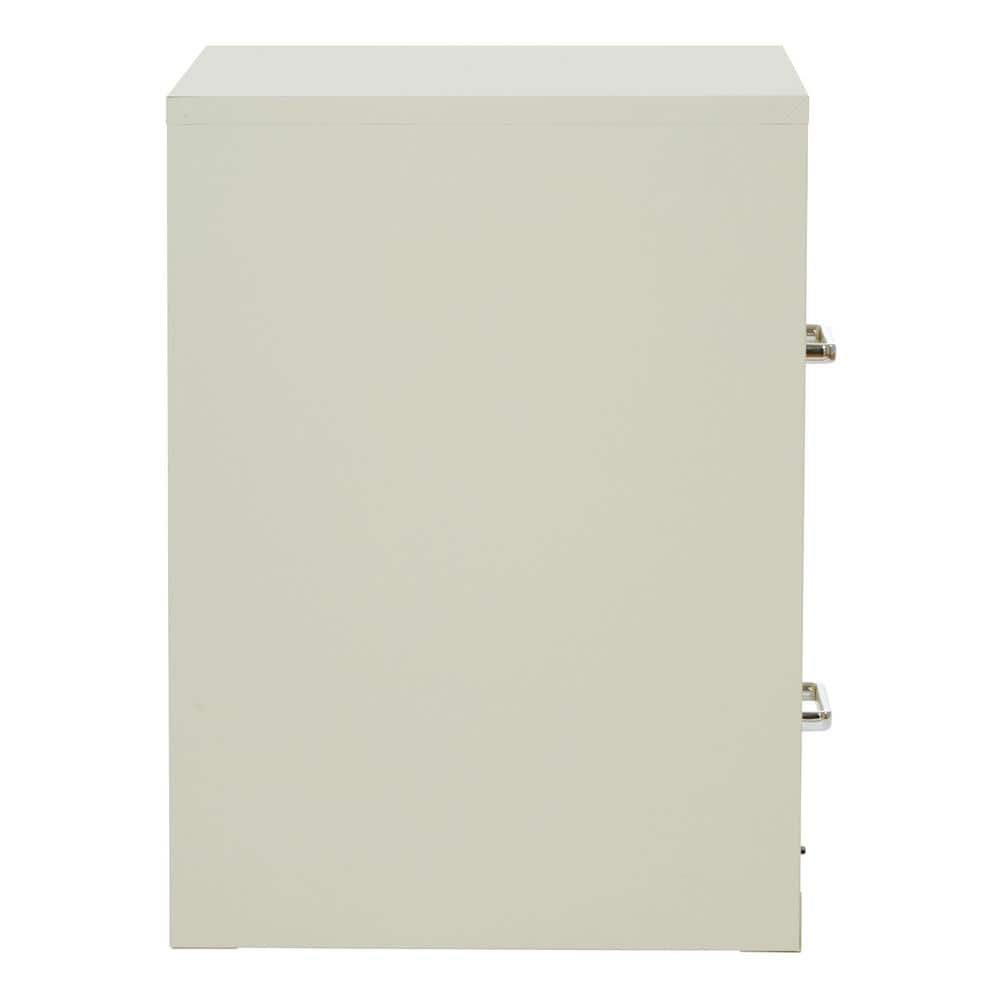 Tan Vertical 2-Drawer Lockable Metal File Cabinet