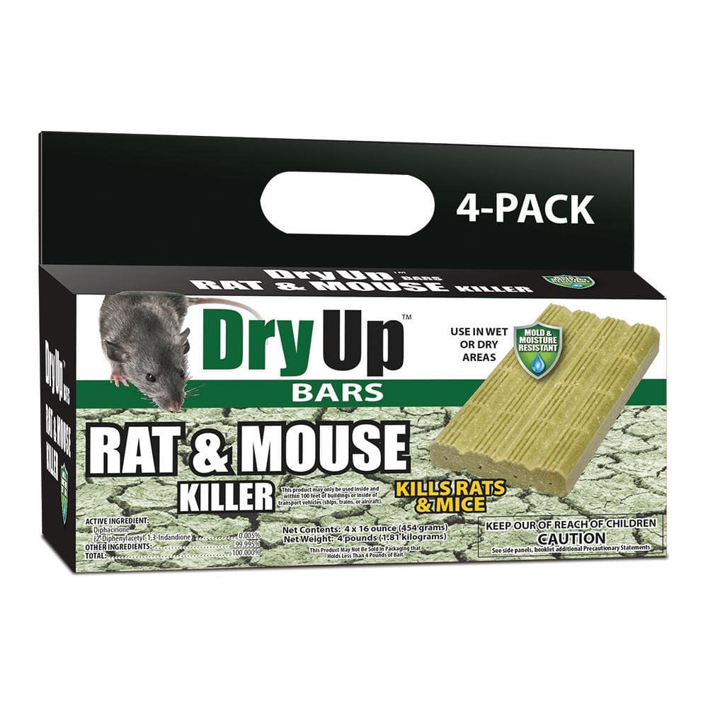 Dry-Up Mouse and Rat Killer, 4oz Mini Bait Bags (16-Pack)