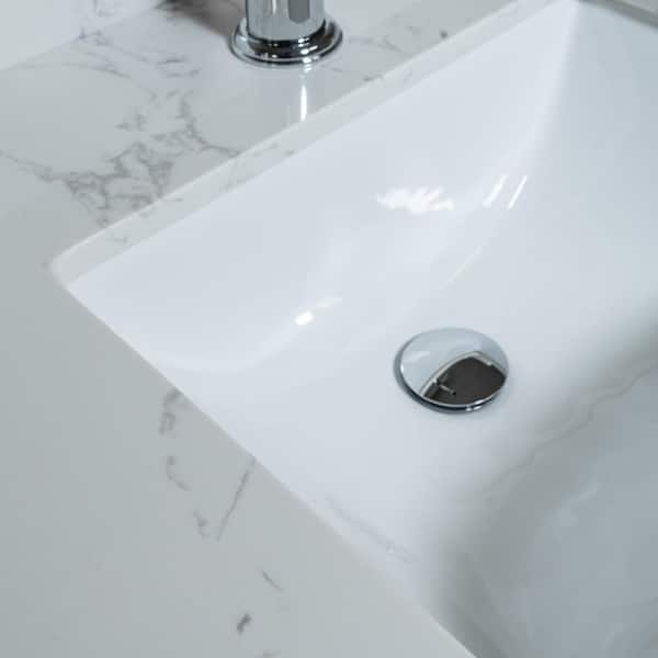 D Marble Stone Bathroom Vanity Top, Vanity Top With Integrated Sink And Backsplash