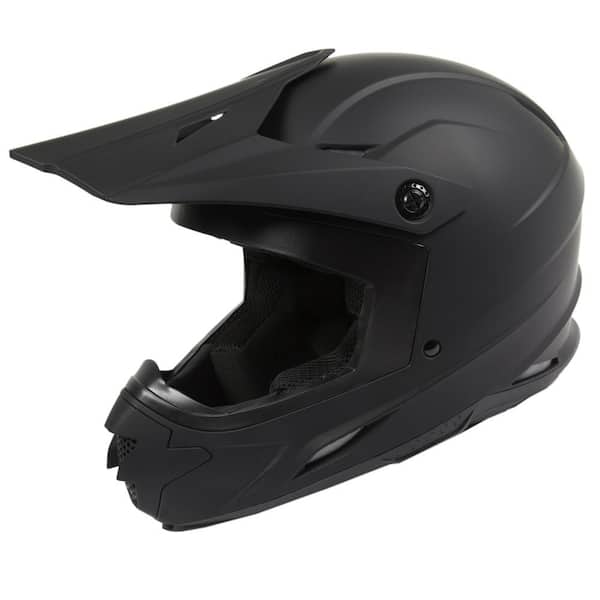 matte black motorcycle helmet