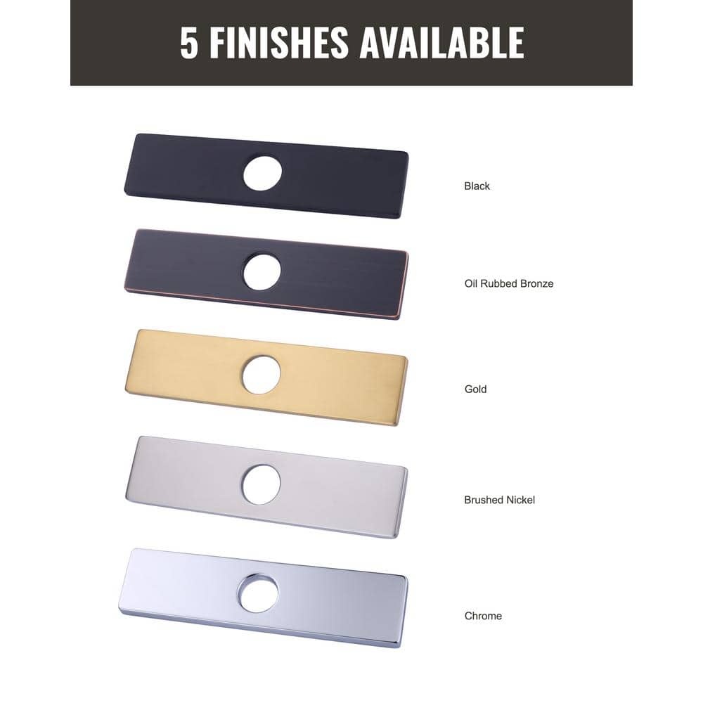 Brushed Nickel Stainless Steel Kitchen Faucet Deck Plate