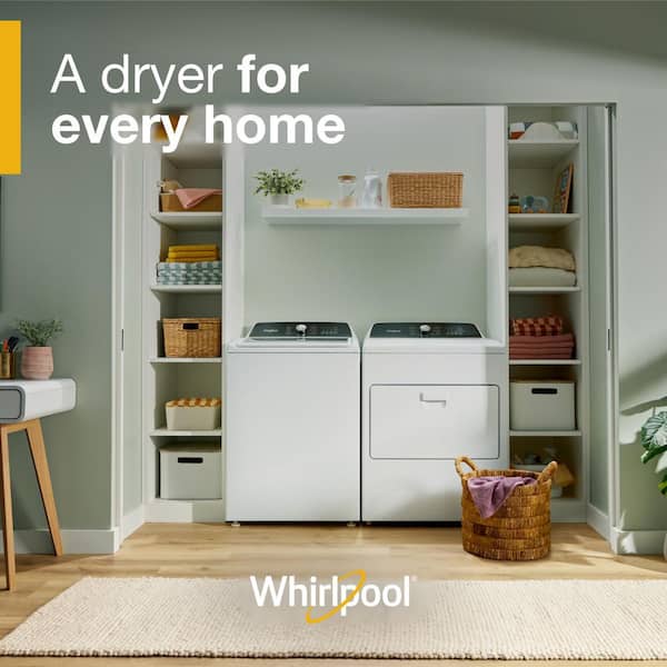 7 cu. ft. Vented Top Load Matching Electric Dryer in White with Moisture Sensing